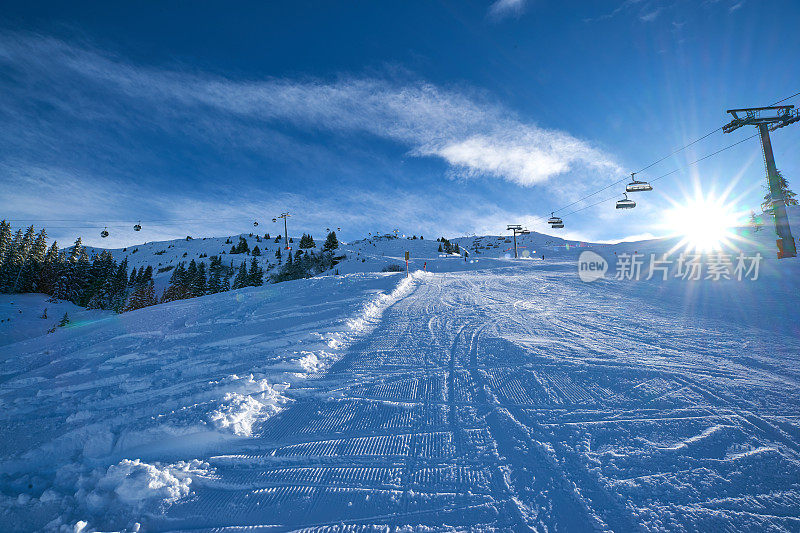 Silvretta Montafon的滑雪坡道